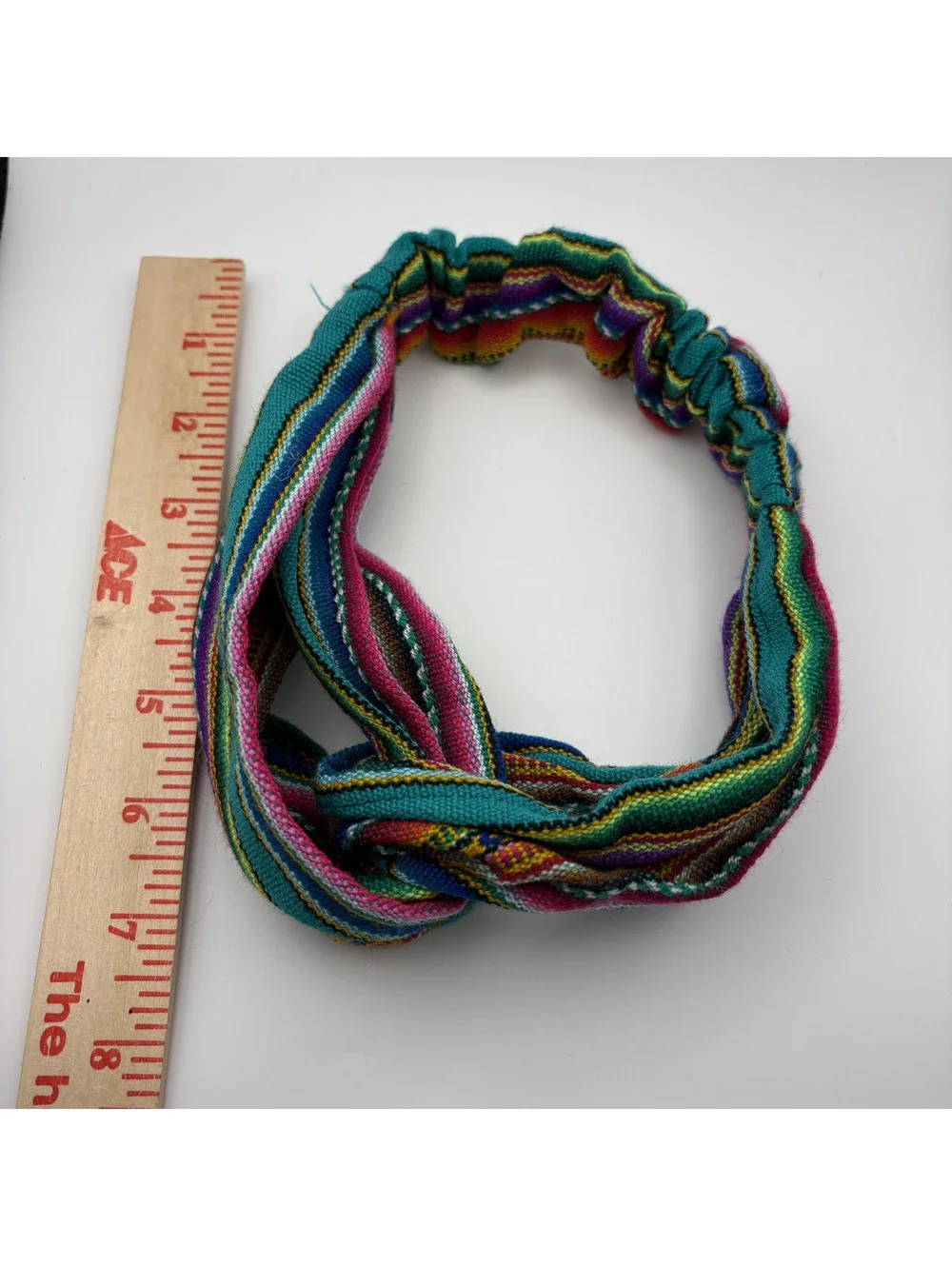 Bohemian Multicolor Stretchy Knit Hair Band / Boho Headband